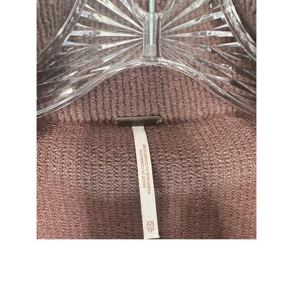 Free People Ottoman Slouchy Tunic Sweater Dress Nutmeg Soft Cozy Size XS - Picture 4 of 12